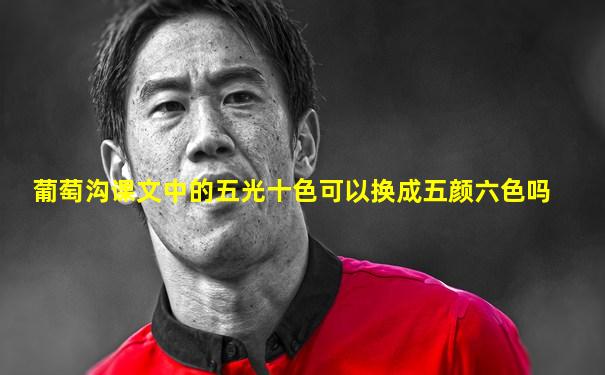 葡萄沟课文中的五光十色可以换成五颜六色吗