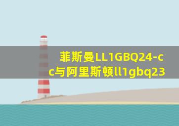 菲斯曼LL1GBQ24-cc与阿里斯顿ll1gbq23